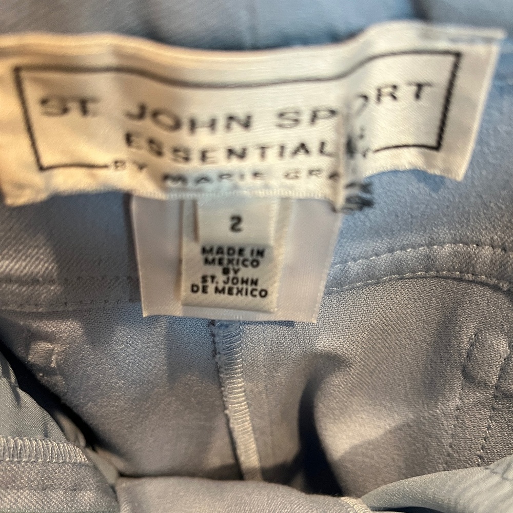 St John Sport, Essentials size 2 baby blue pants